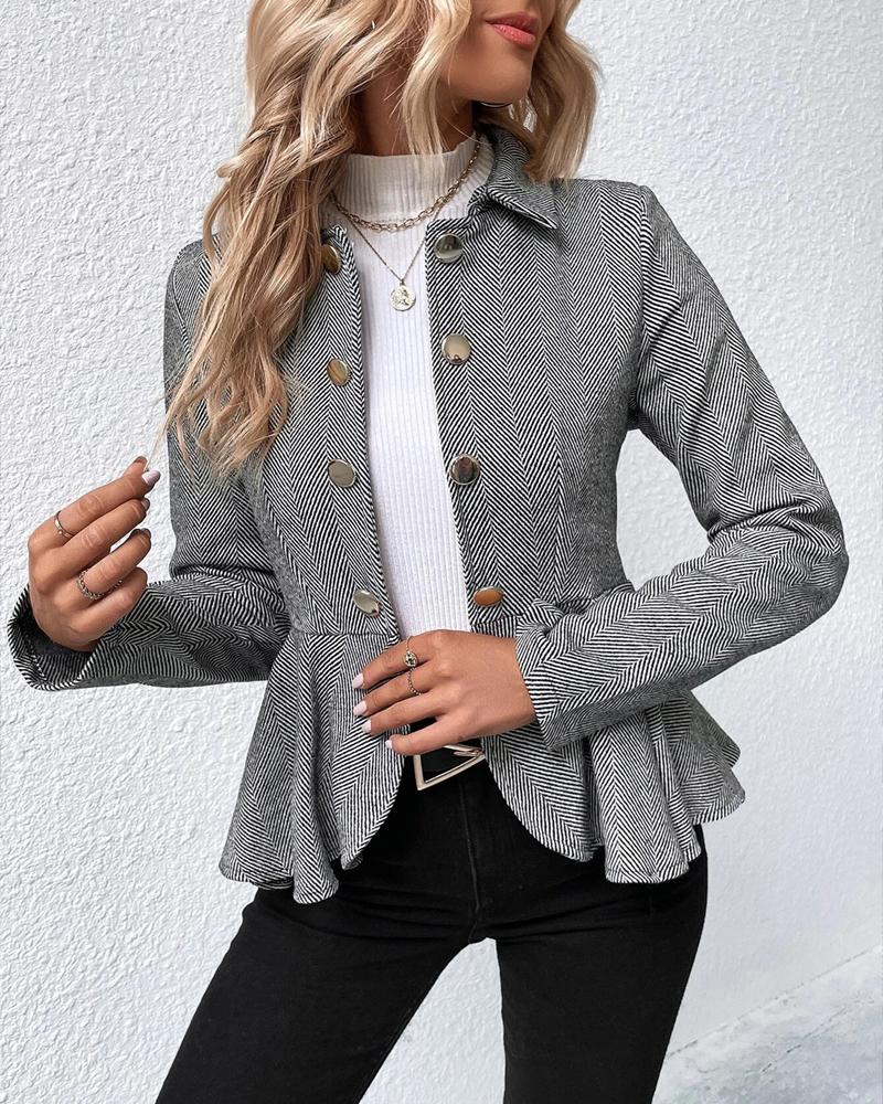 Op maat gemaakte peplum blazer - elegante damesjacket voor op het werk