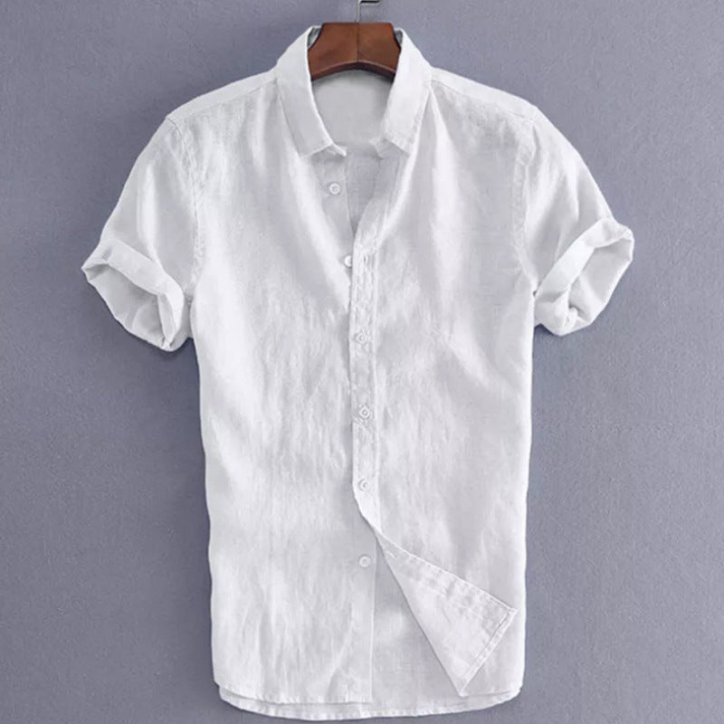 Men's Short Sleeve Shirt – Relaxed Fit – Breathable – Casual Button Style