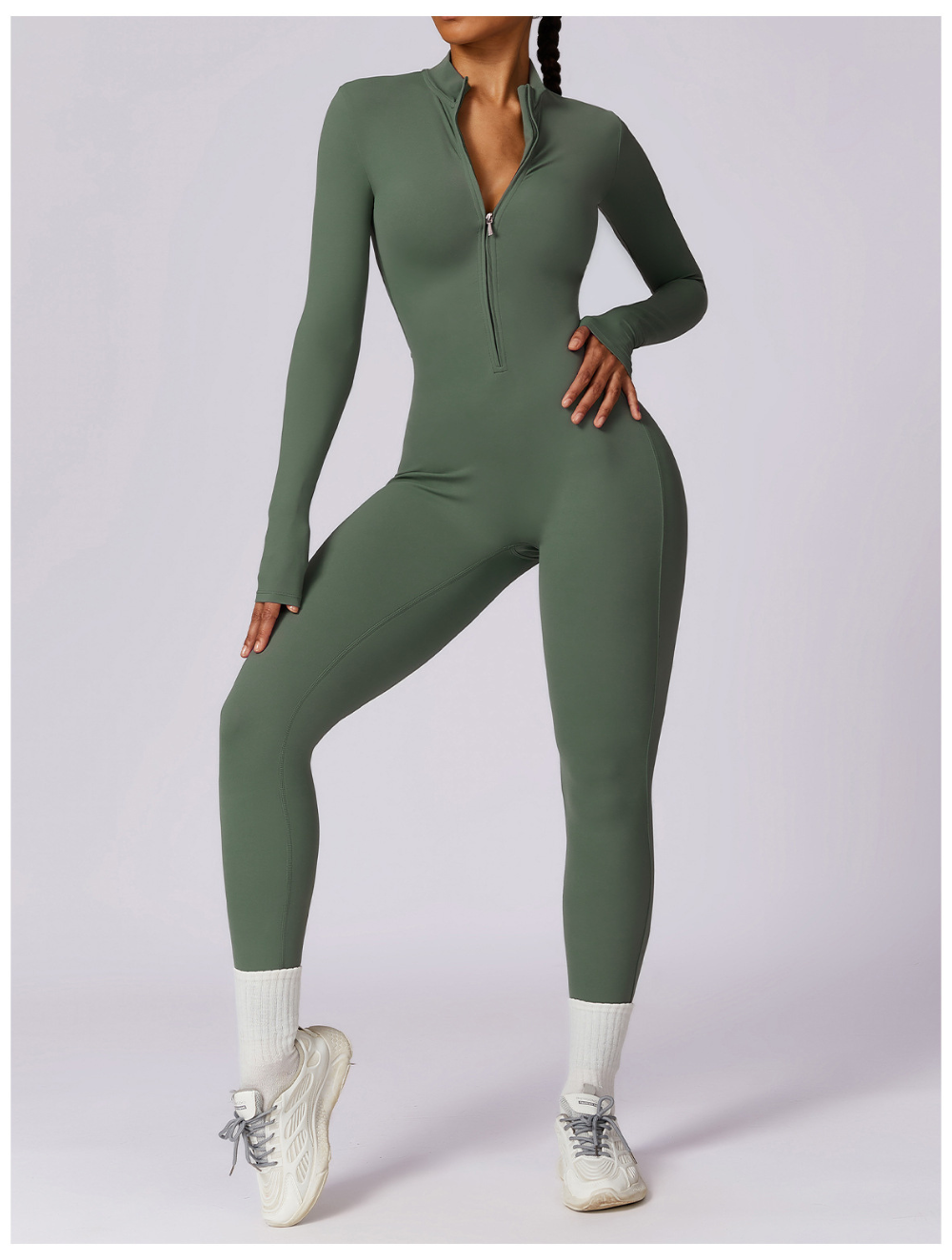 Kate | Shaping Yoga Fitness Jumpsuit met Lange Mouwen