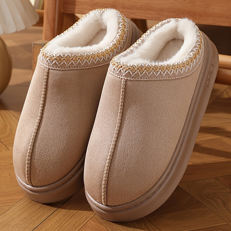 Klassieke warme winterslippers voor dames