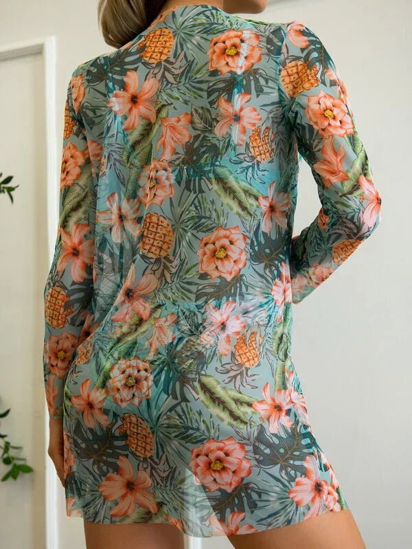 Lyn - 3-Delige Bikini Set met Bloemenprint voor Vrouwen