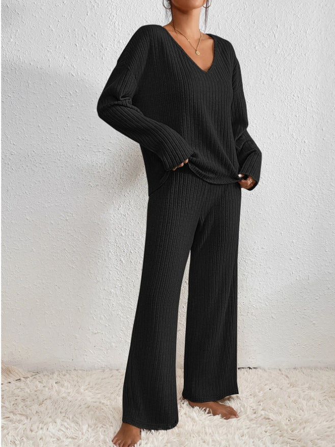 Mel Tweedelige Set | Comfortabele Ribgebreide Trui en Broek