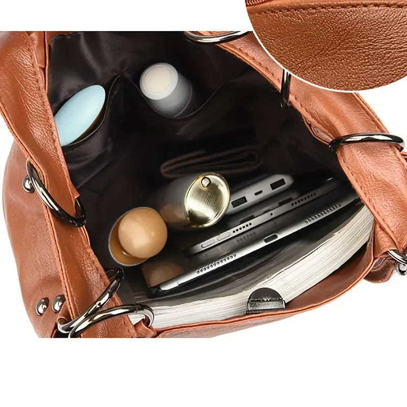 Elena | Vintage Convertibele Reisrugzak voor Dames - Stijlvol & Veelzijdig