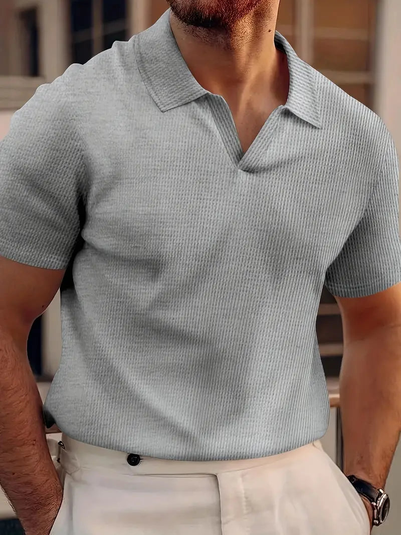 Men's polo shirt – Slim Fit – Soft Knit Fabric – Short Sleeve – Casual Look