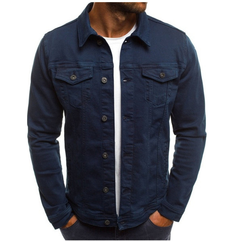 Men's denim jacket – Regular fit – Button closure – Chest pockets – Sturdy structure