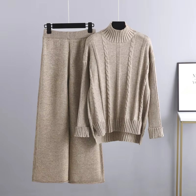 Sophia Luxe Gebreide Ensemble - Perfecte Mix van Mode en Functionaliteit