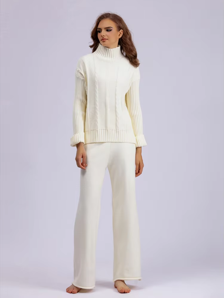 Sophia Luxe Gebreide Ensemble - Perfecte Mix van Mode en Functionaliteit