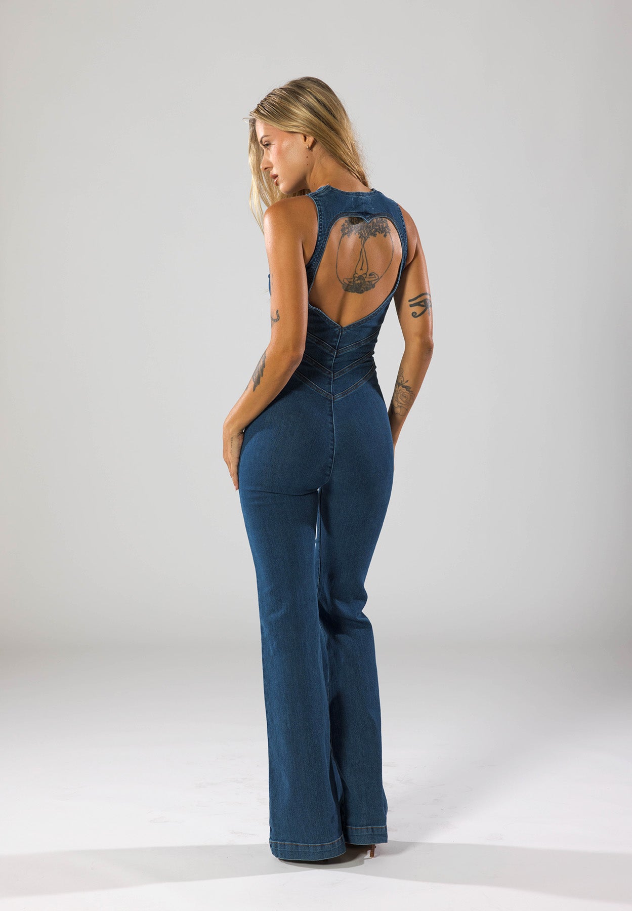 Vivienne - Trendy Denim Jumpsuit