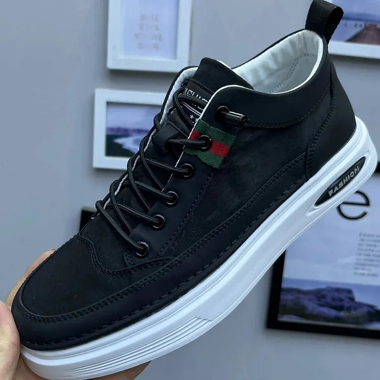 Heren Sneaker – Synthetisch Leer & Textiel – Rubberen Zool – Casual Comfort Fit