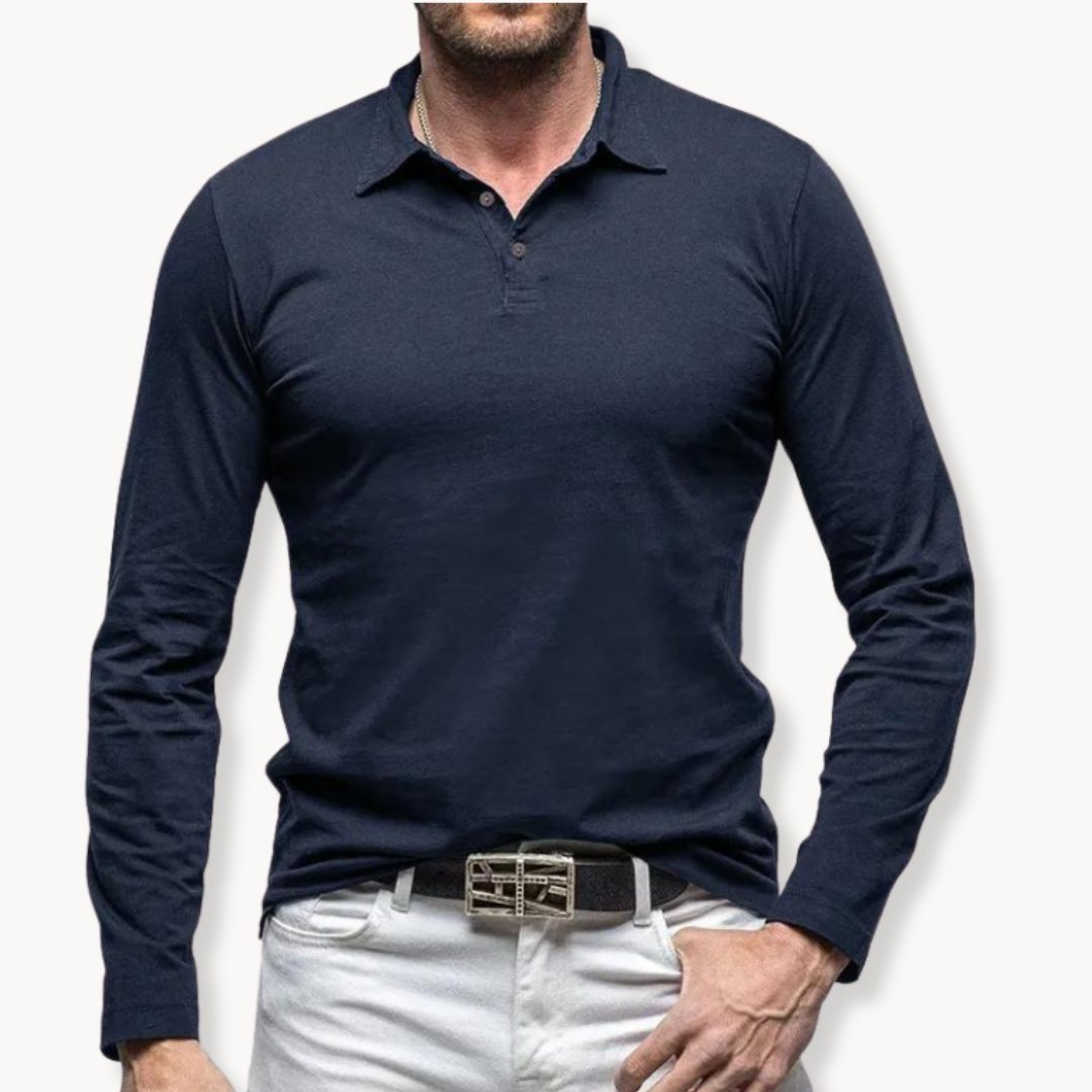 Casual Polo Met Lange Mouwen | Onni