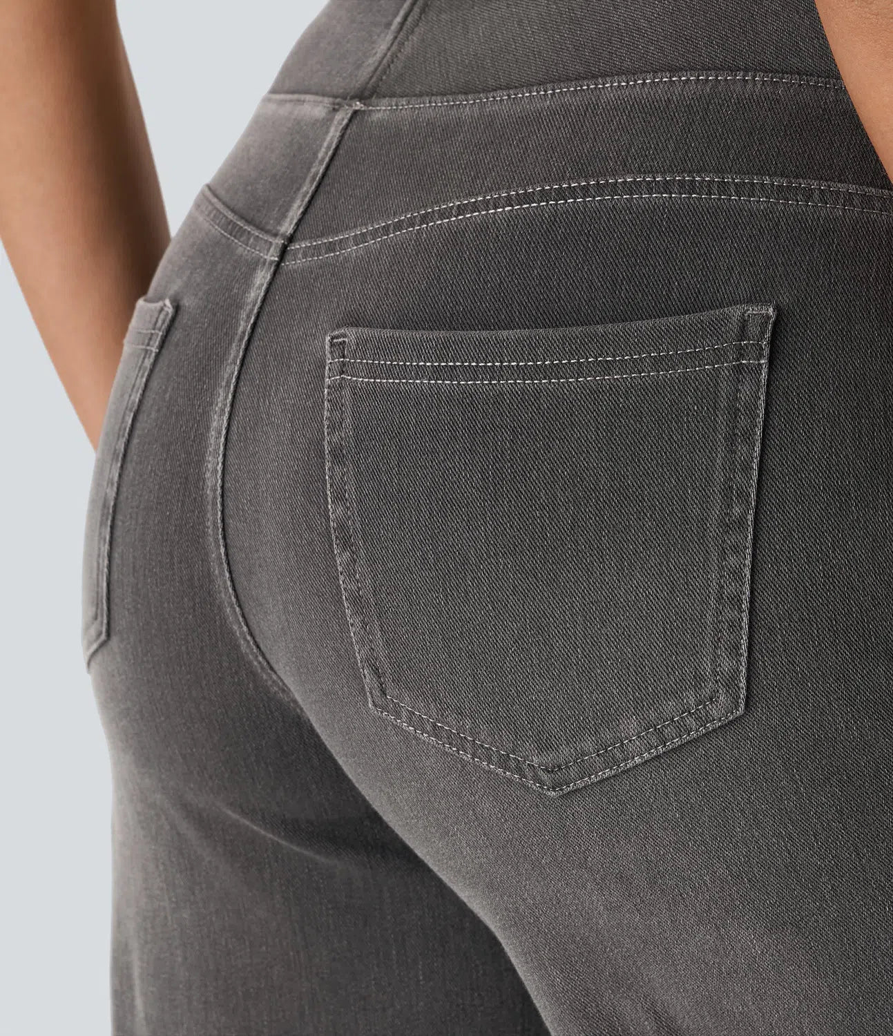 Relaxed Fit Rekbare Gebreide Jeans