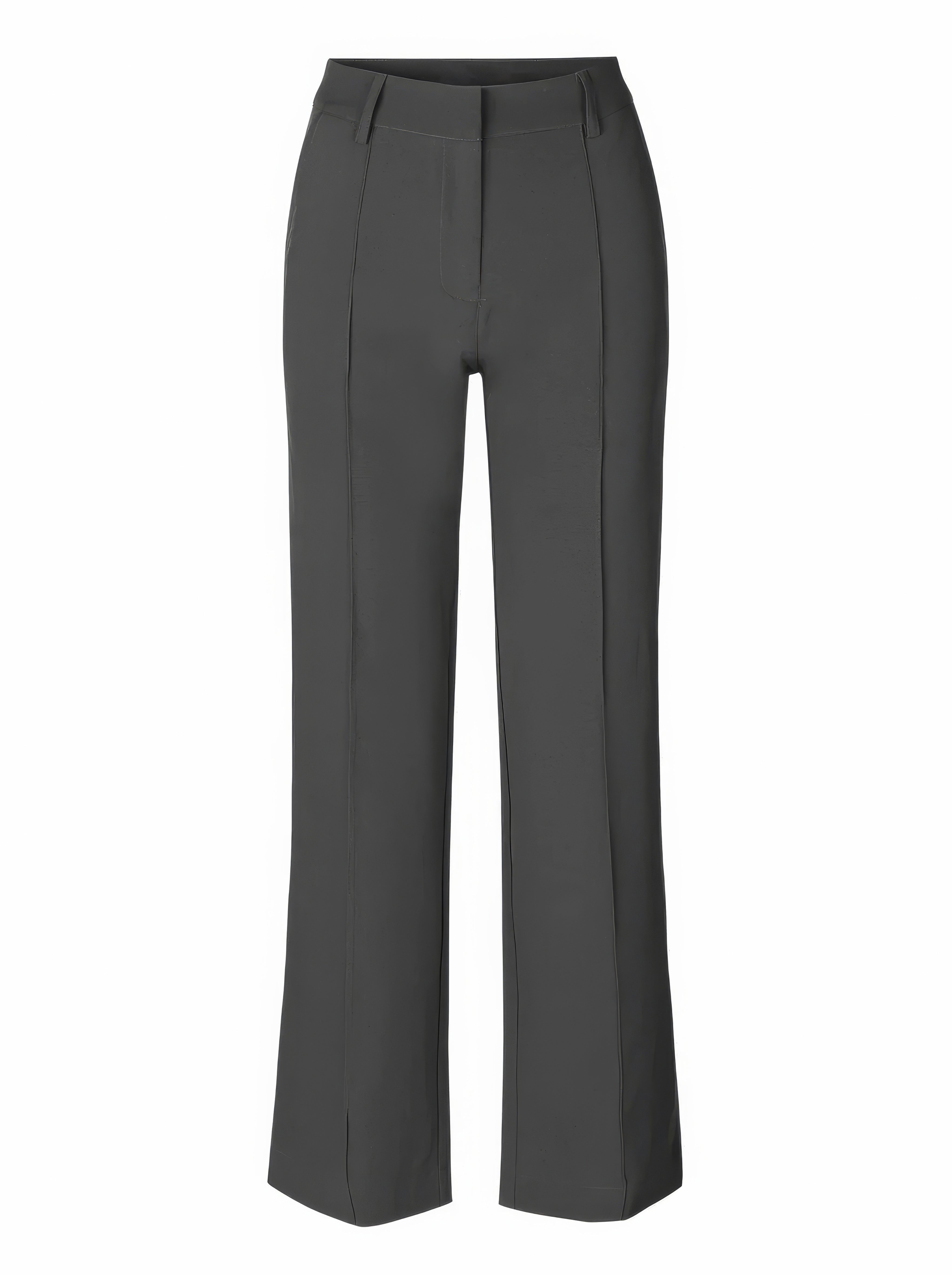 Women's Trousers - High Waist - Wide Legs - With Pockets - Elegant Fit
