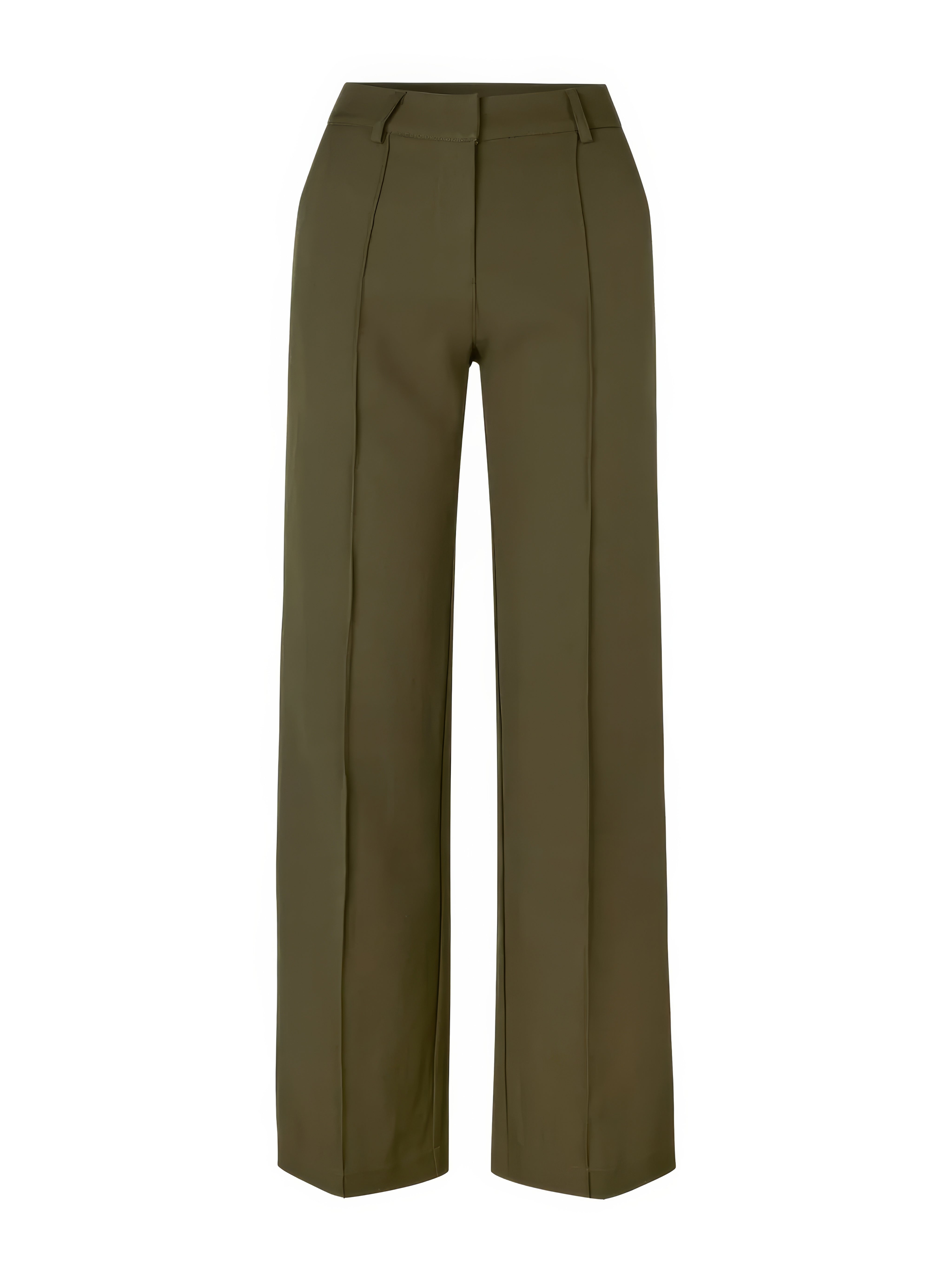 Women's Trousers - High Waist - Wide Legs - With Pockets - Elegant Fit