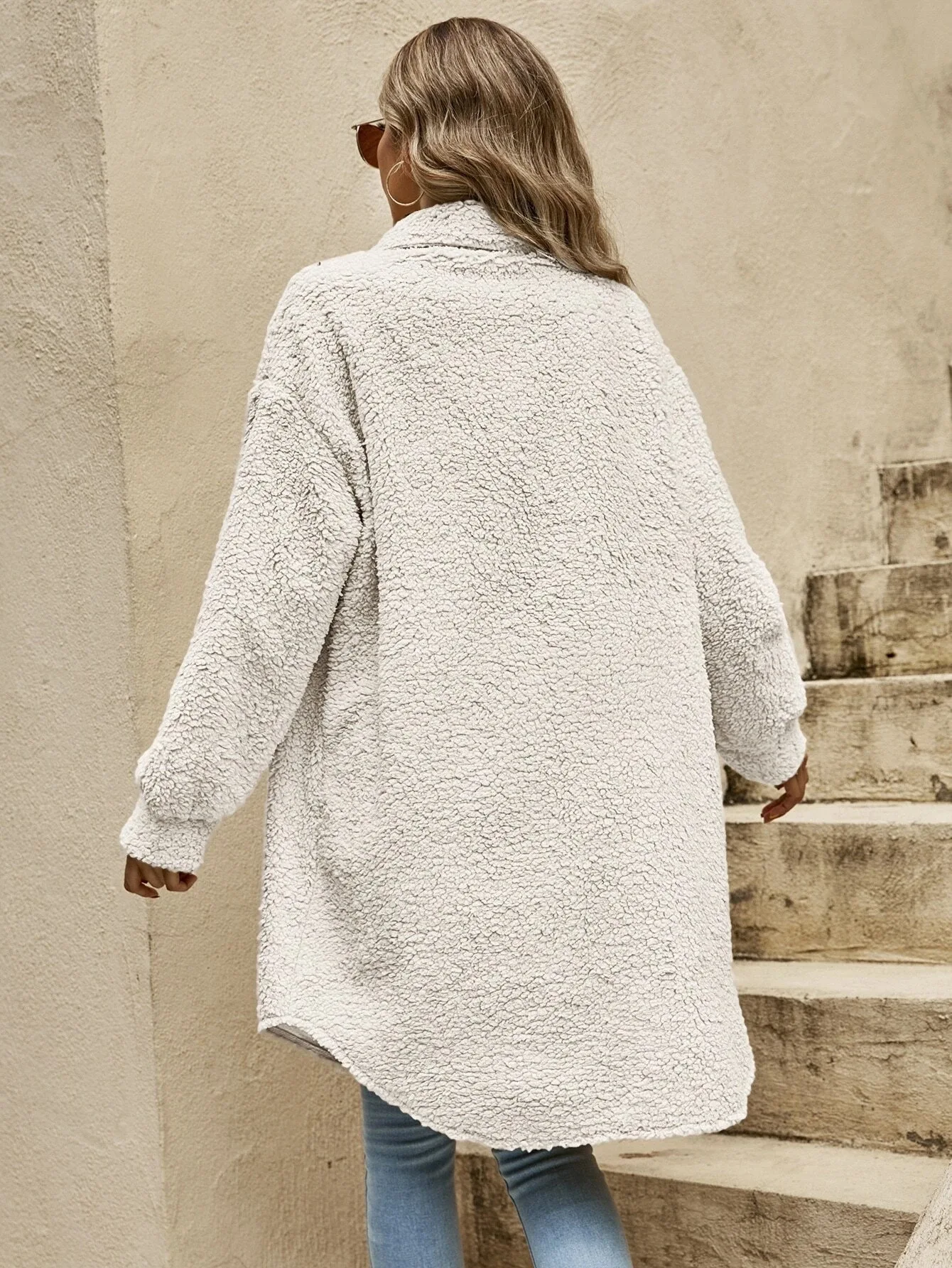 Hailey - Veelzijdige teddy herfstjas