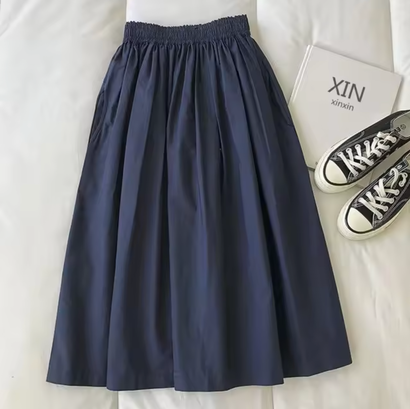 Martina – Wijde Rok Met Hoge Taille