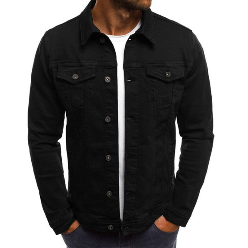 Men's denim jacket – Regular fit – Button closure – Chest pockets – Sturdy structure