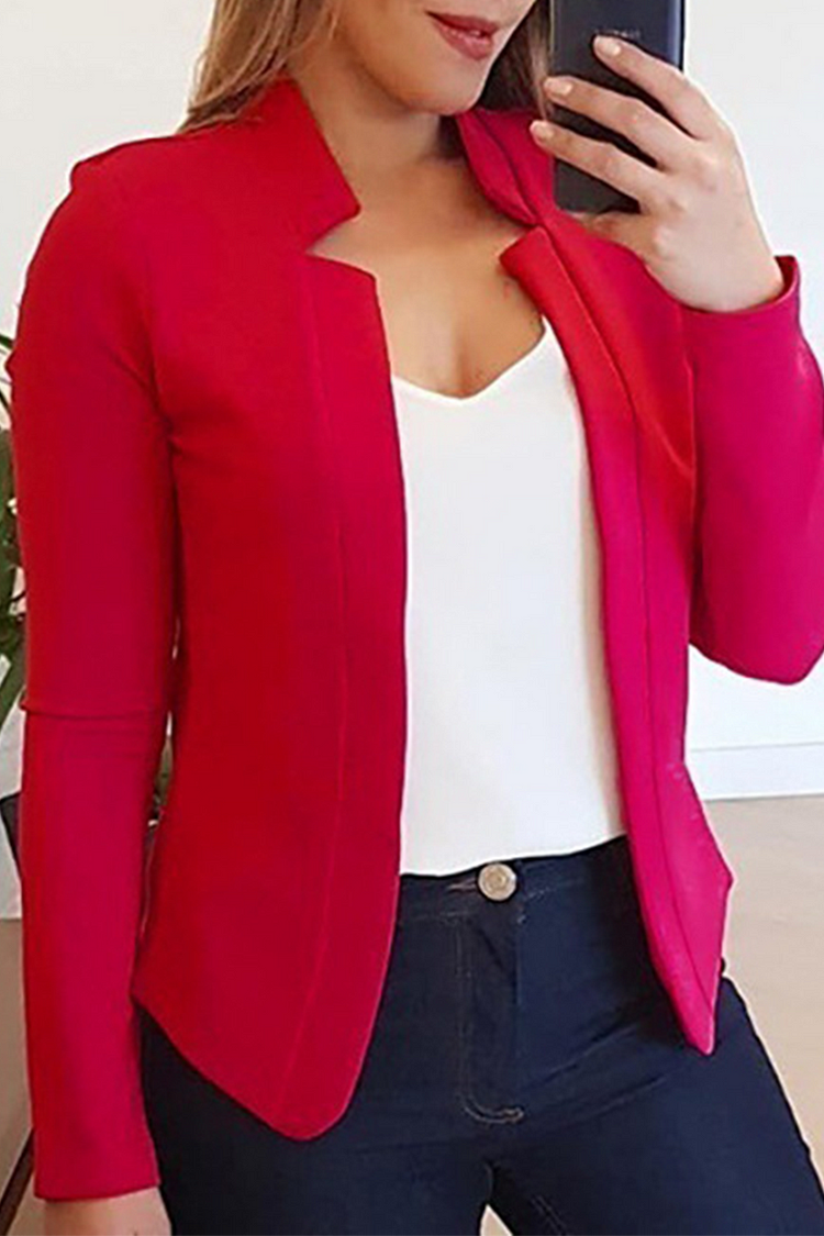 Dames blazer - elegante op maat gemaakte roze blazer voor vrouwen