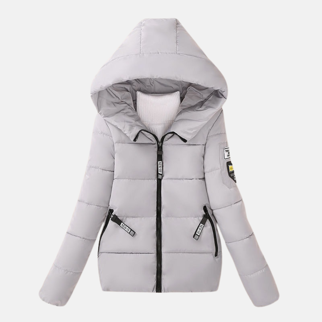 Ladies Quilted Jacket – Relaxed Fit – Lined – With Hood and Zip Pockets