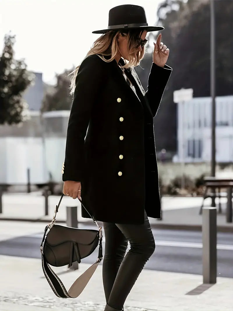 Blanco blazer - elegante dames jas met dubbele knopen en verfijnde pasvorm