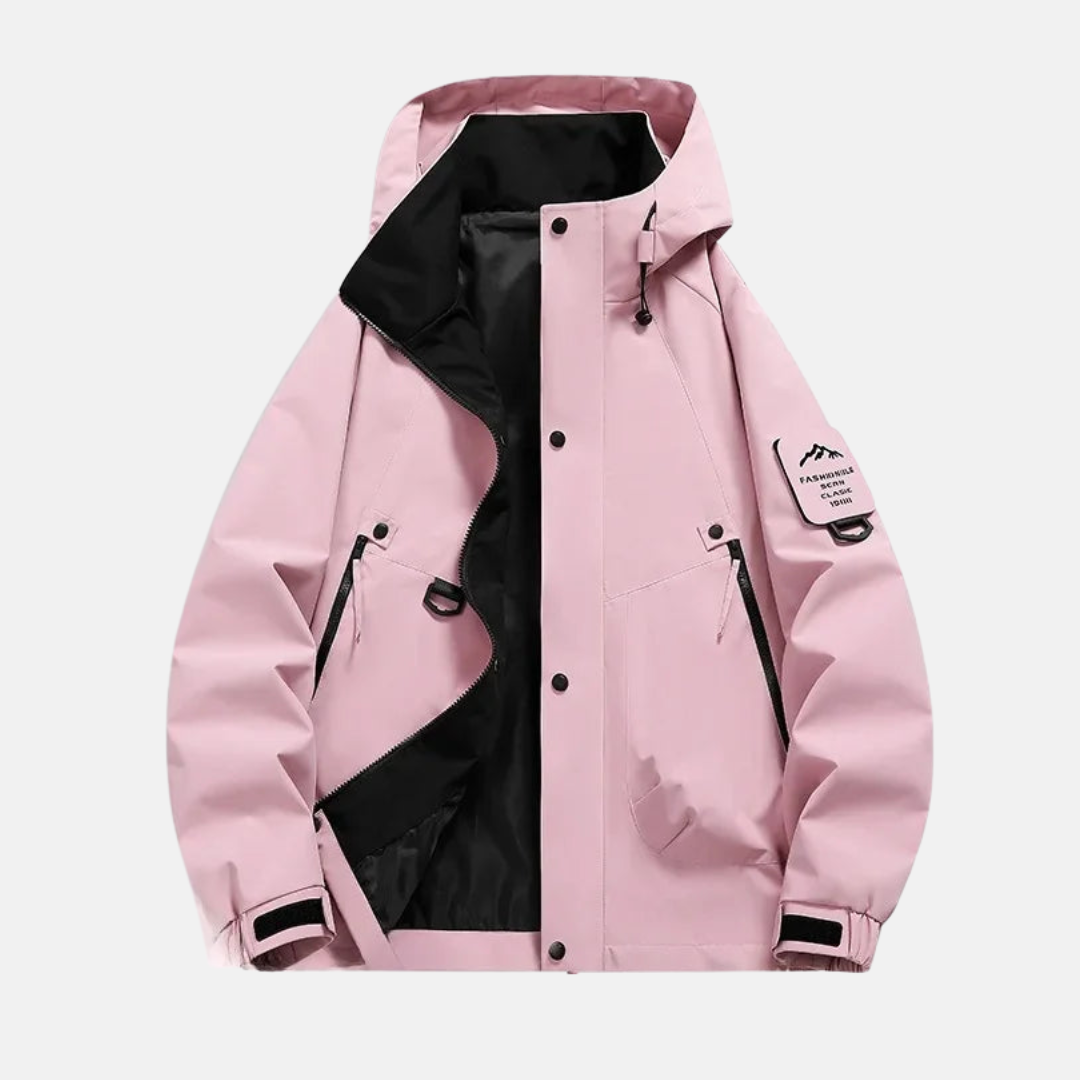 Men's Utility Jacket – Water-Repellent – Adjustable Hood – Multiple Pockets – Comfort Fit