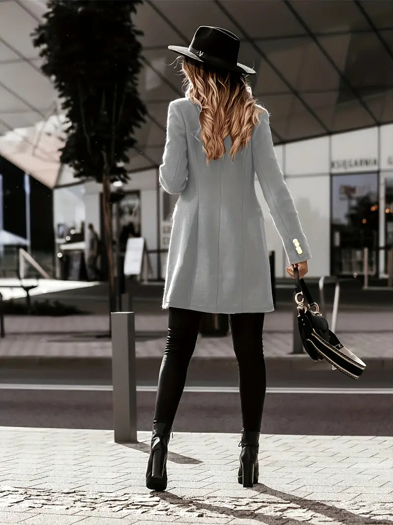 Blanco blazer - elegante dames jas met dubbele knopen en verfijnde pasvorm