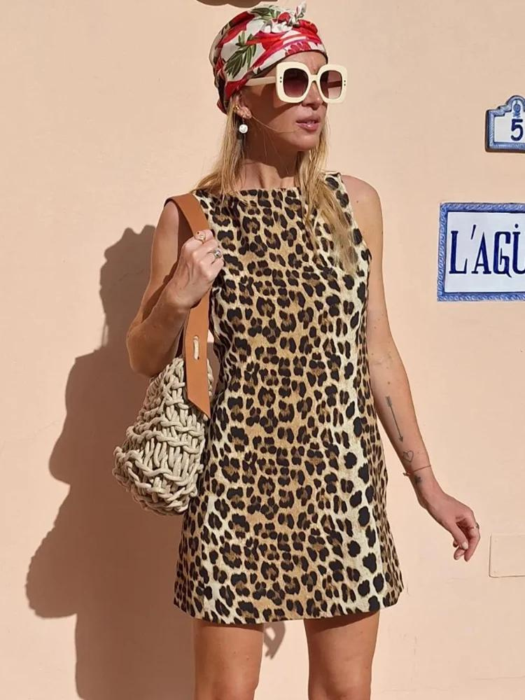 Jane™ | Leopard Mini-Jurk