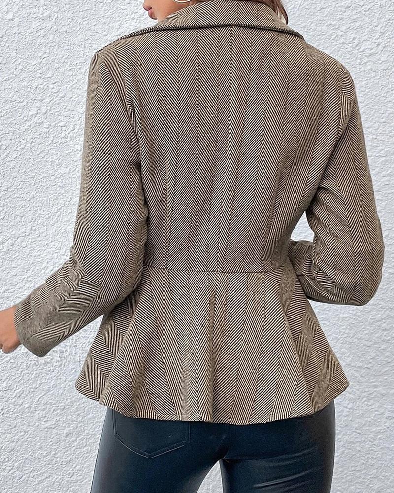 Op maat gemaakte peplum blazer - elegante damesjacket voor op het werk