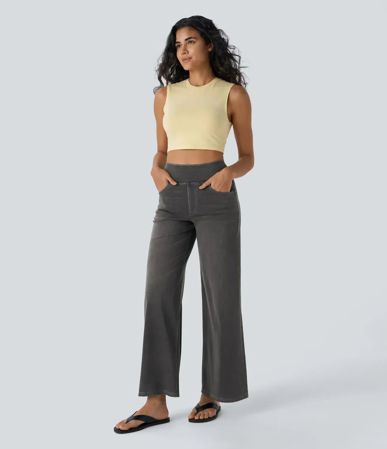 Relaxed Fit Rekbare Gebreide Jeans
