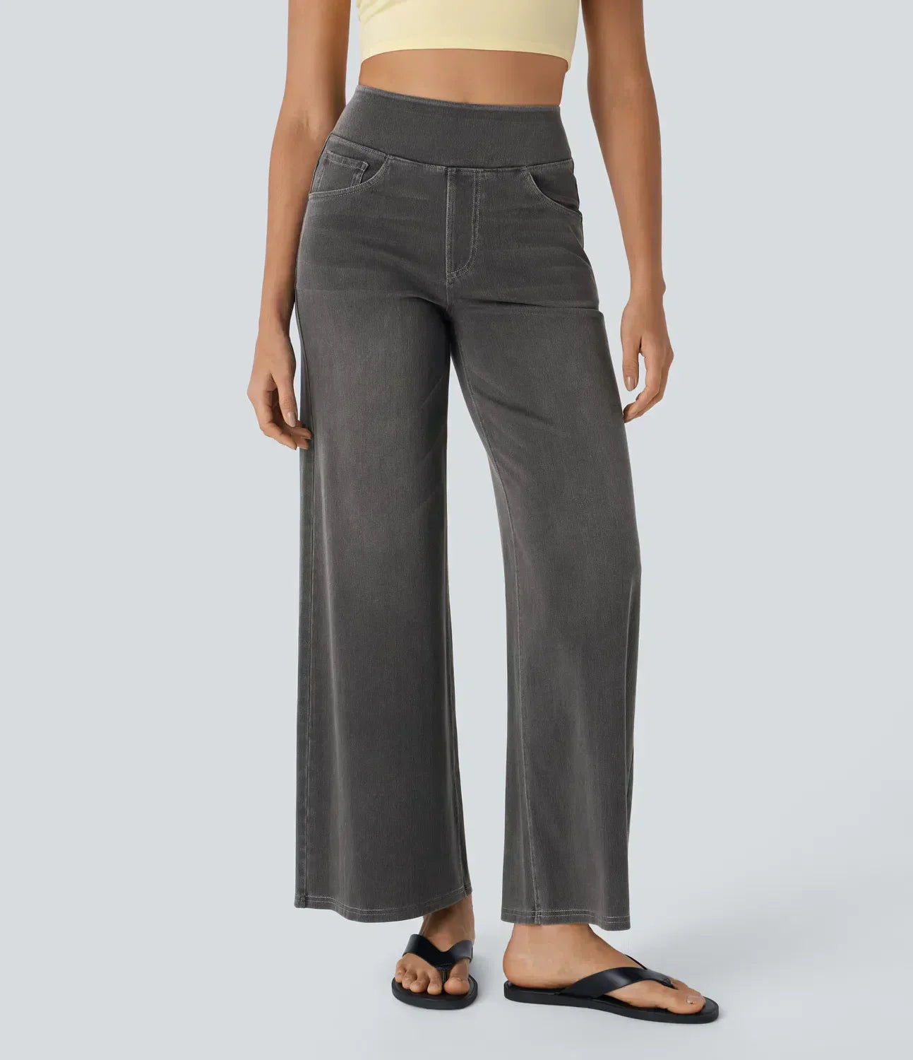 Relaxed Fit Rekbare Gebreide Jeans