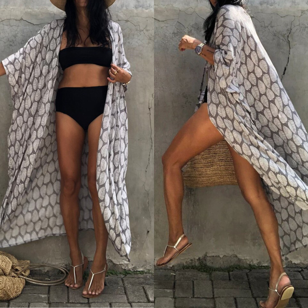 Dames Kimono Cover-Up - Luchtige Pasvorm - Tie-Dye Design - Open Voorzijde