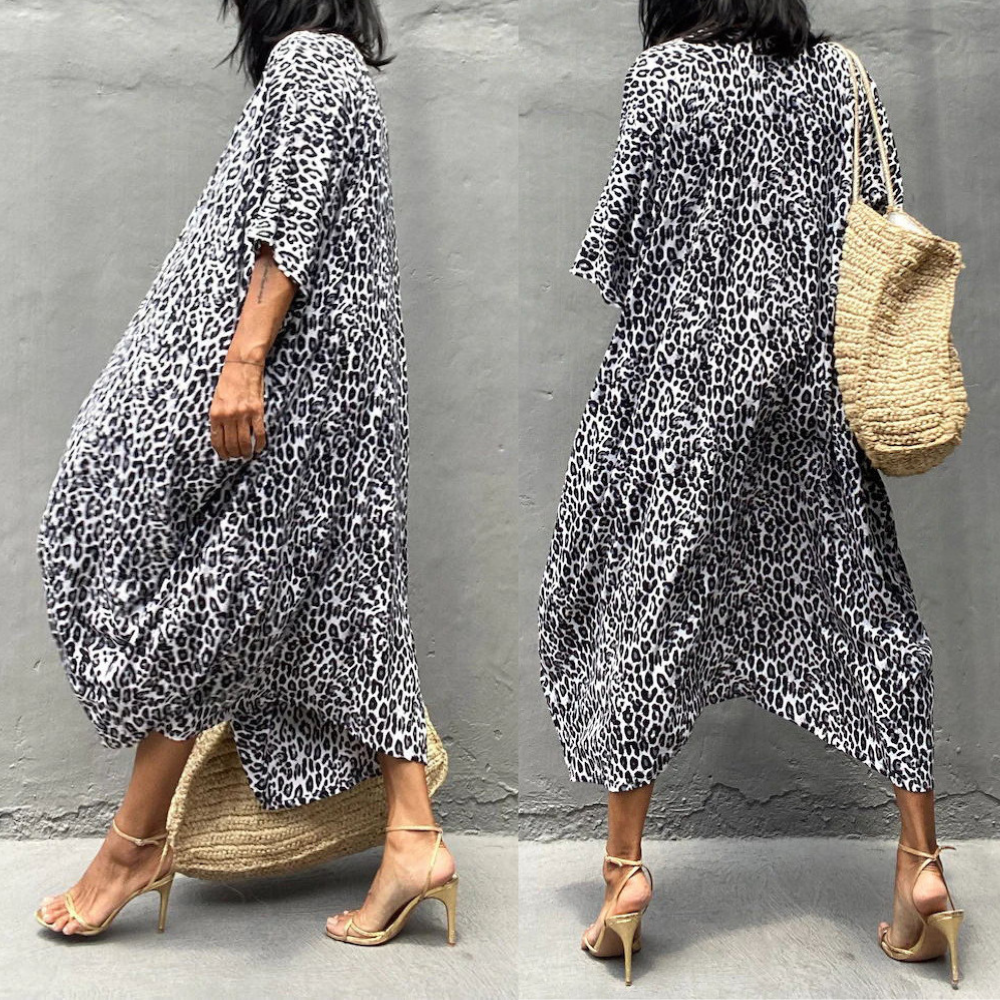 Dames Kimono Cover-Up - Luchtige Pasvorm - Tie-Dye Design - Open Voorzijde