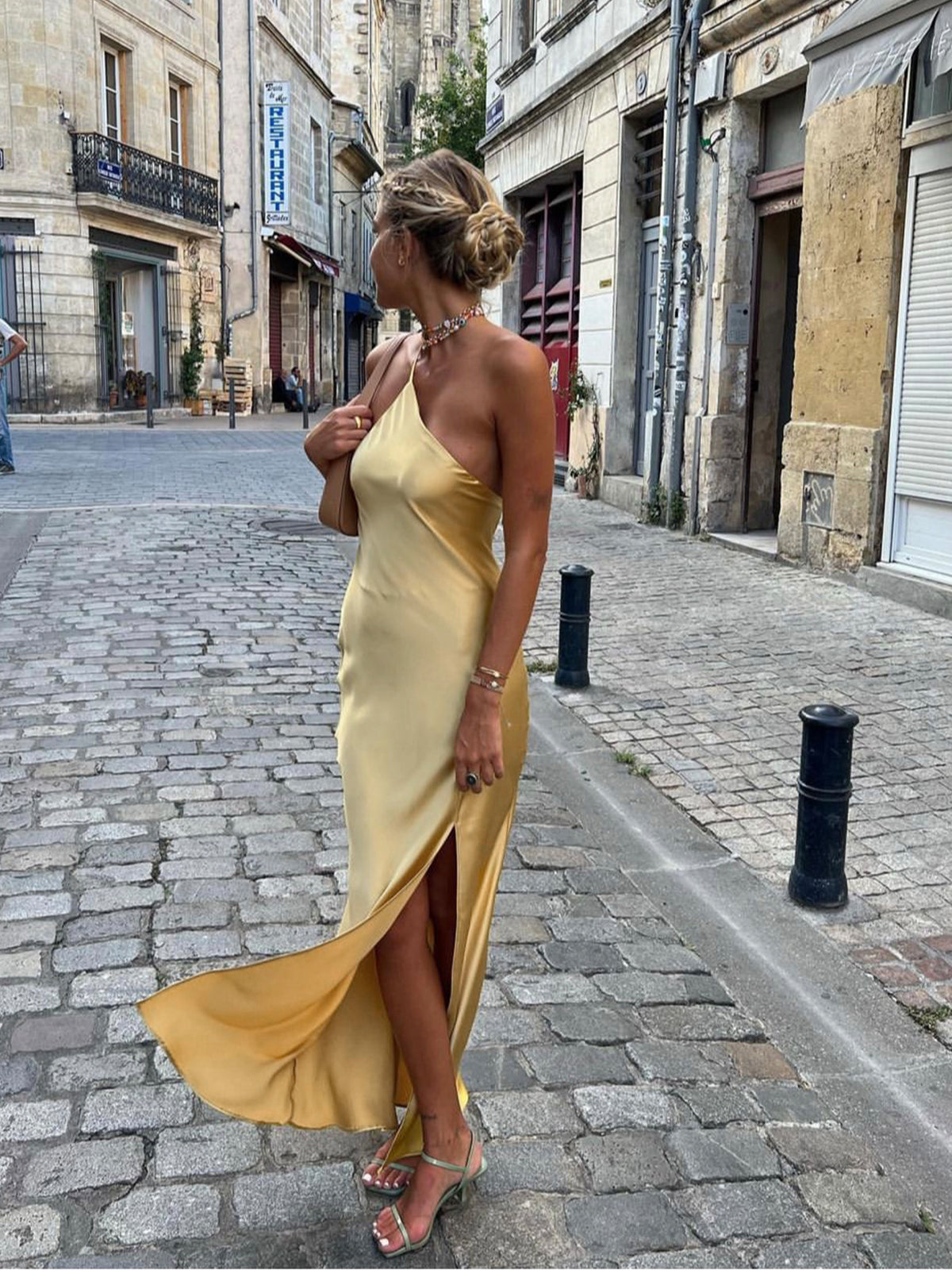 Florence - Backless Satin Dress