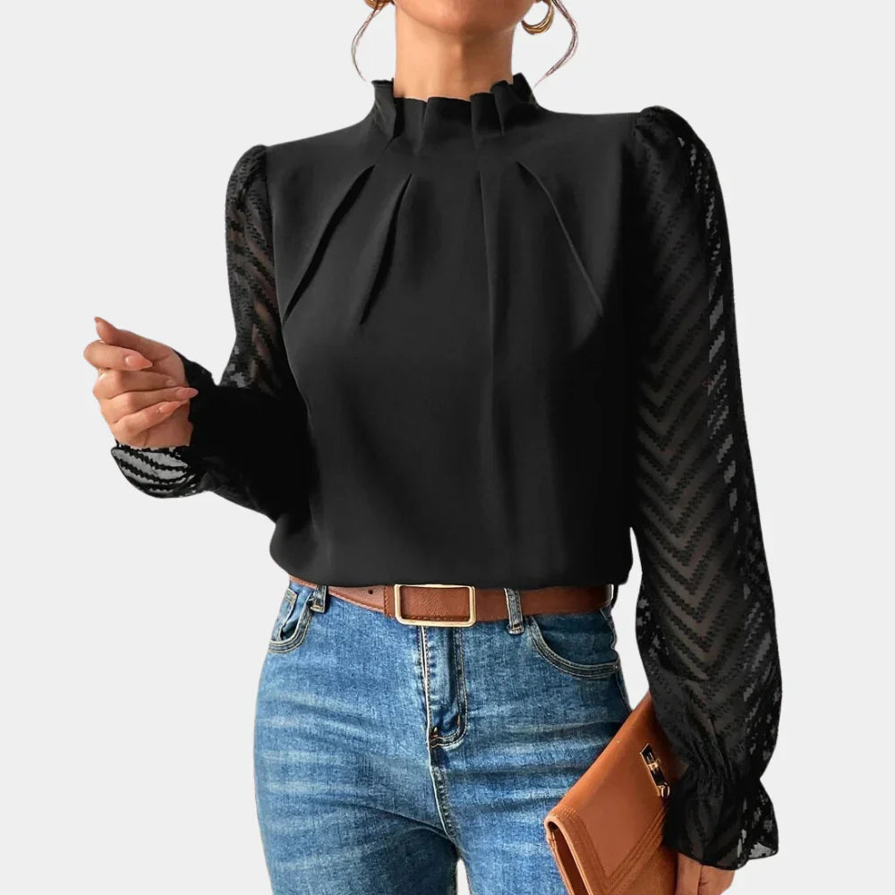 Noée – Elegante damestop met lange mouwen | Tijdloos, stijlvol & veelzijdig