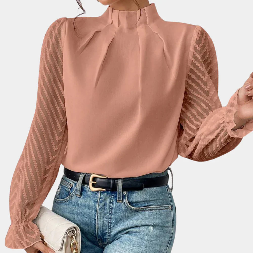Noée – Elegante damestop met lange mouwen | Tijdloos, stijlvol & veelzijdig
