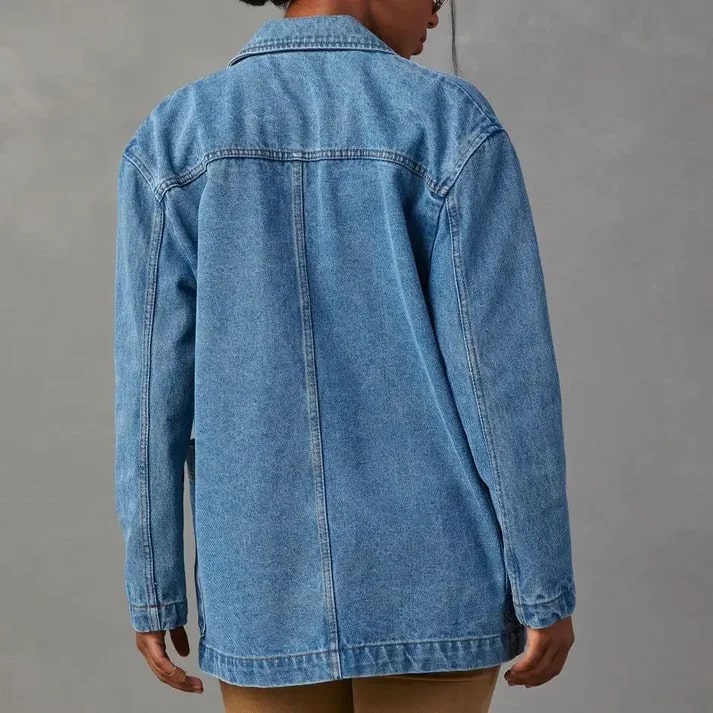 Cecilia - Tijdloze Denim Blazer voor Elke Gelegenheid