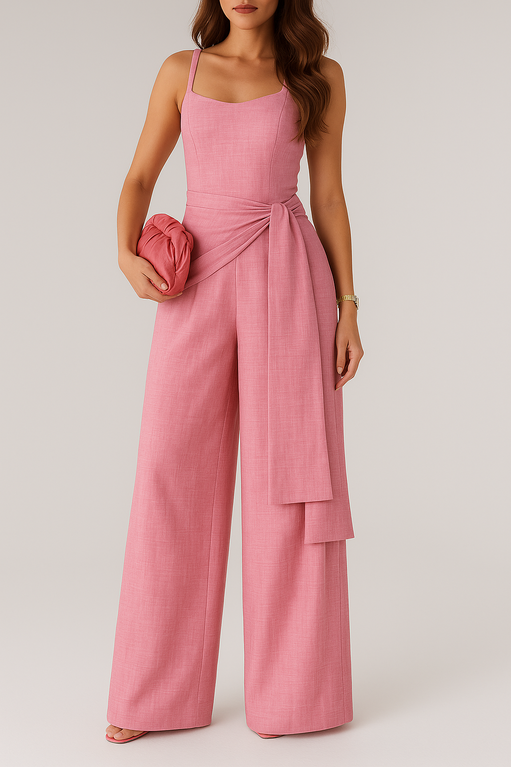 Ladies jumpsuit – Elegant fit – Wide legs – Sleeveless – Breathable material