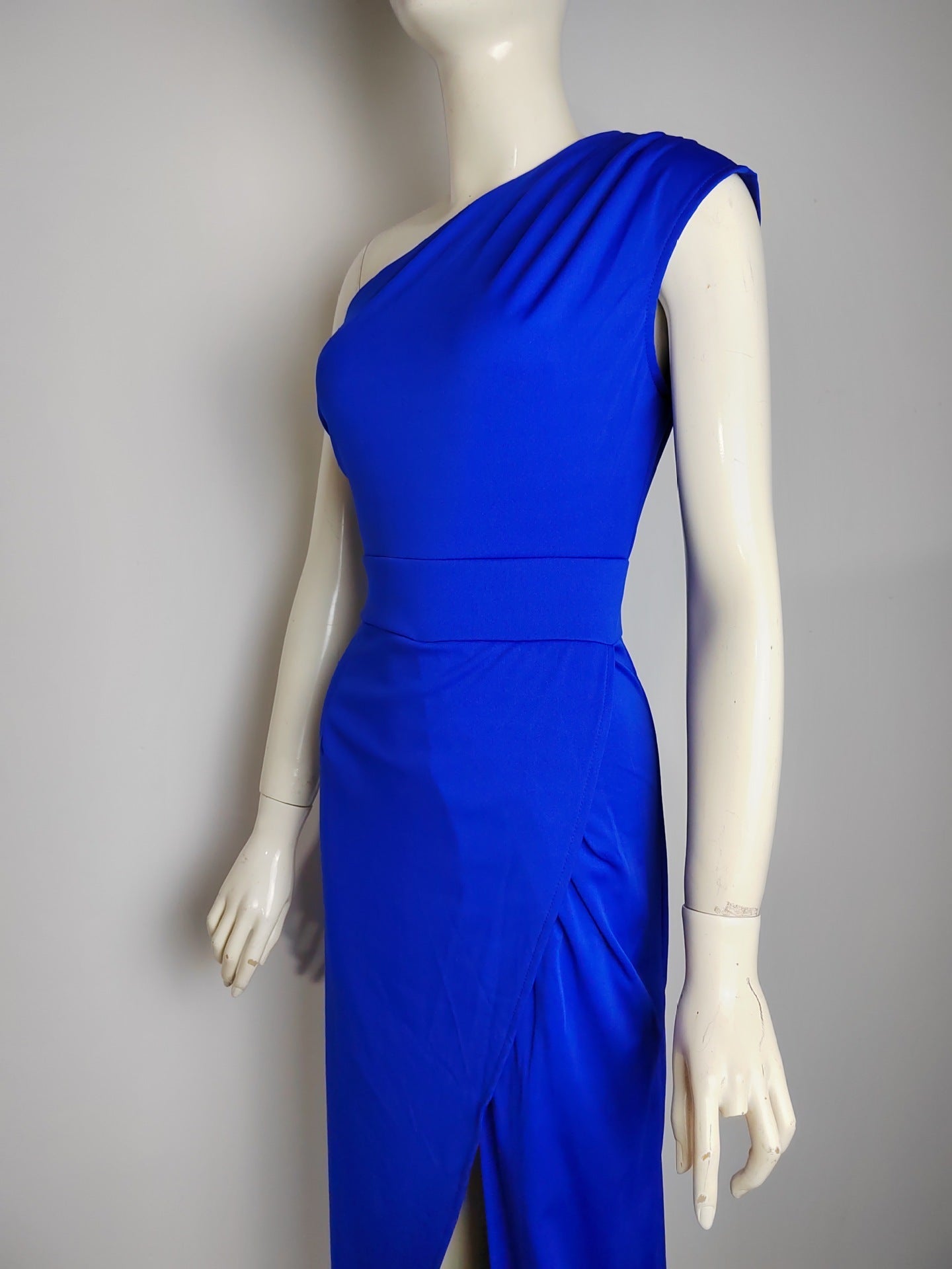 Elegante One-Shoulder Avondjurk met Split