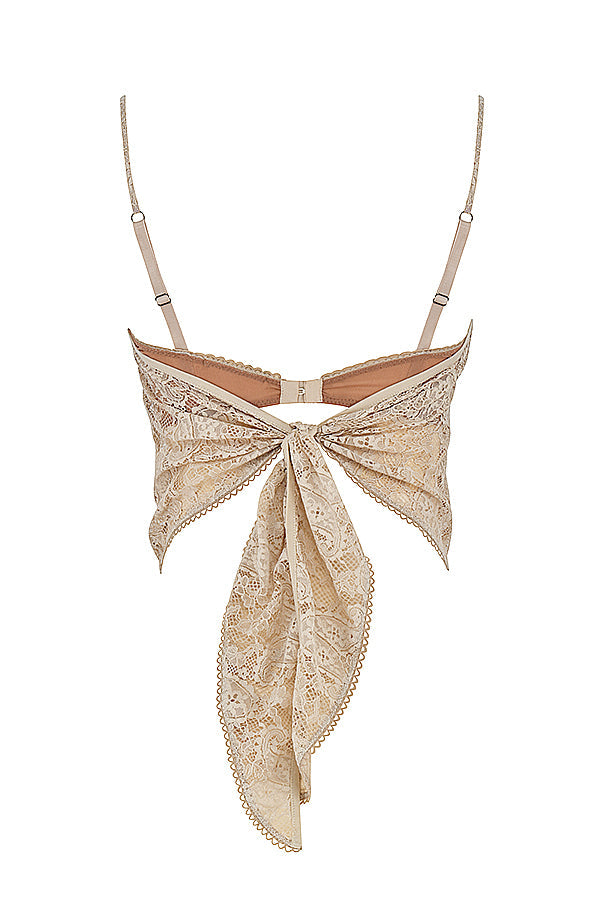 Elegante kanten bustier-top met verfijnde details