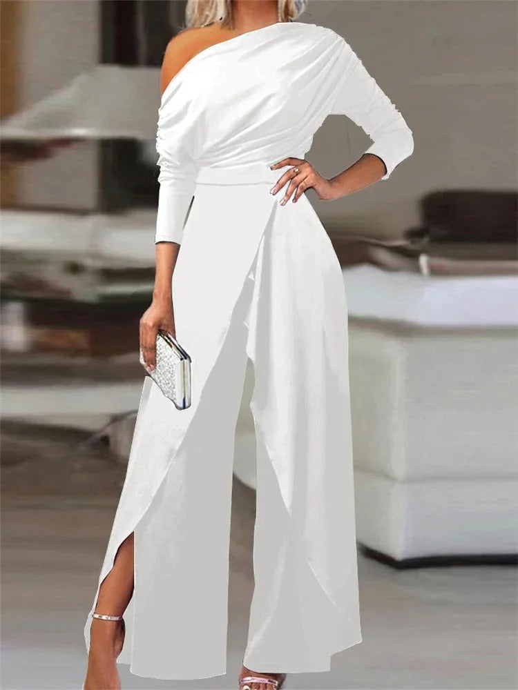Elegante off-shoulder dames jumpsuit