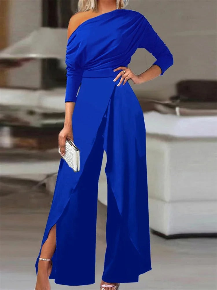 Elegante off-shoulder dames jumpsuit