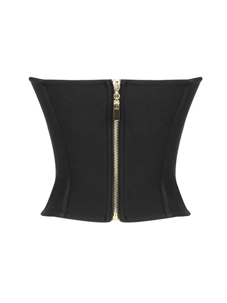 Fluwelen Hartvormige Bandeau Top