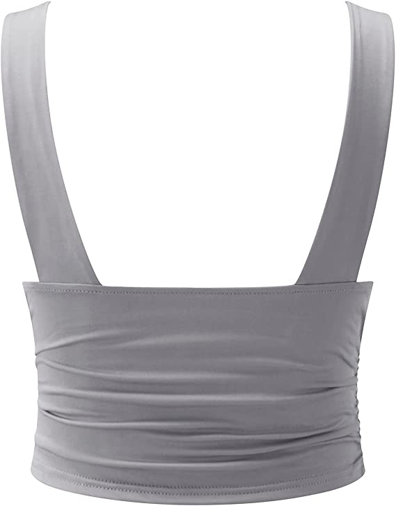 Dames Top – Mouwloos – Diepe V-hals – Getailleerd – Elastische Slim Fit
