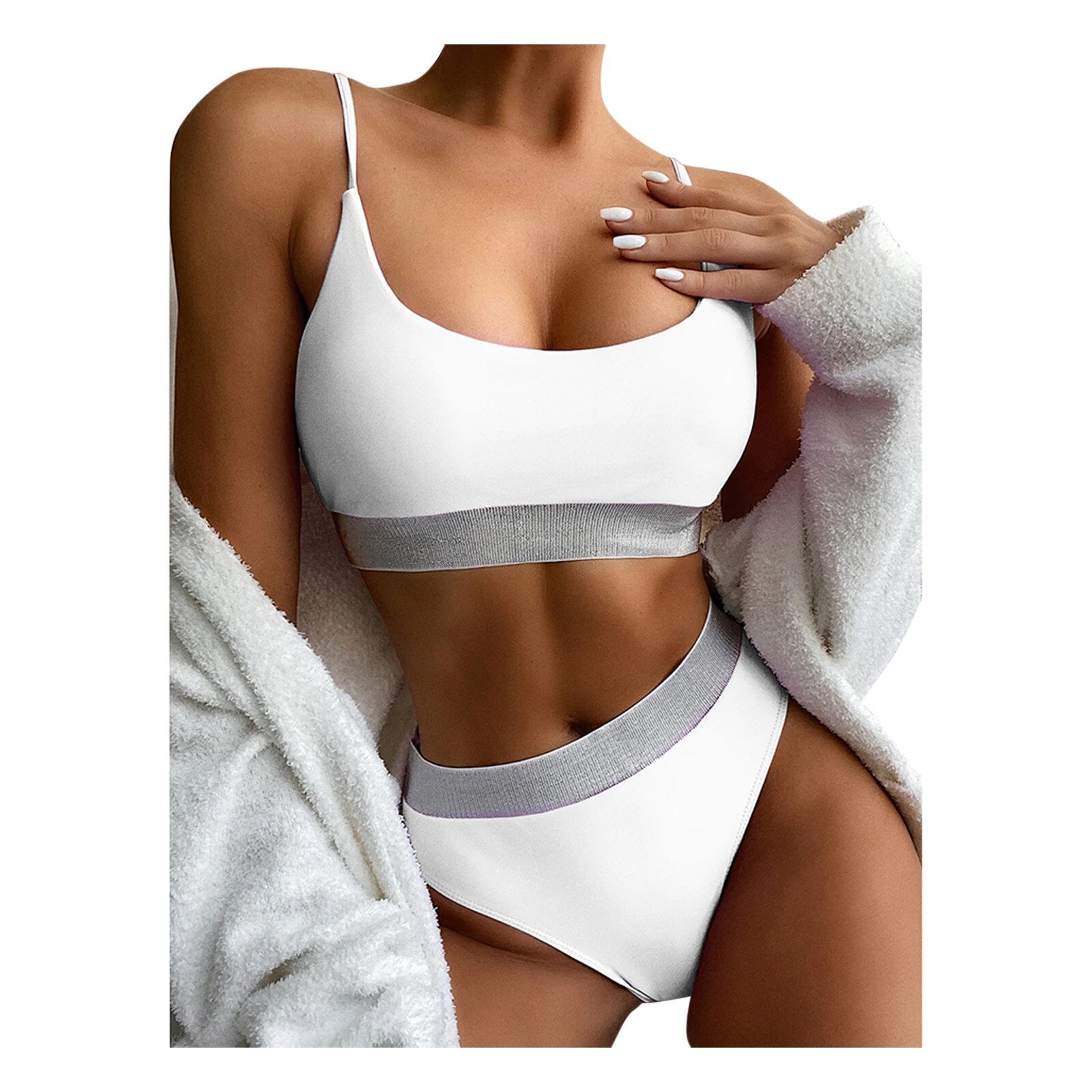 Lotte - Stylish High Waist Bikini for Women