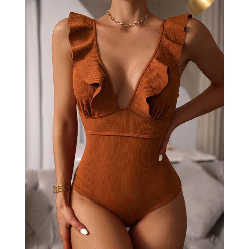 Nivara | Ruffled Swimsuit for Women