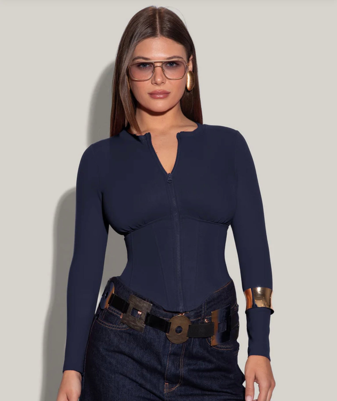 Camille – Longsleeve Corset Top