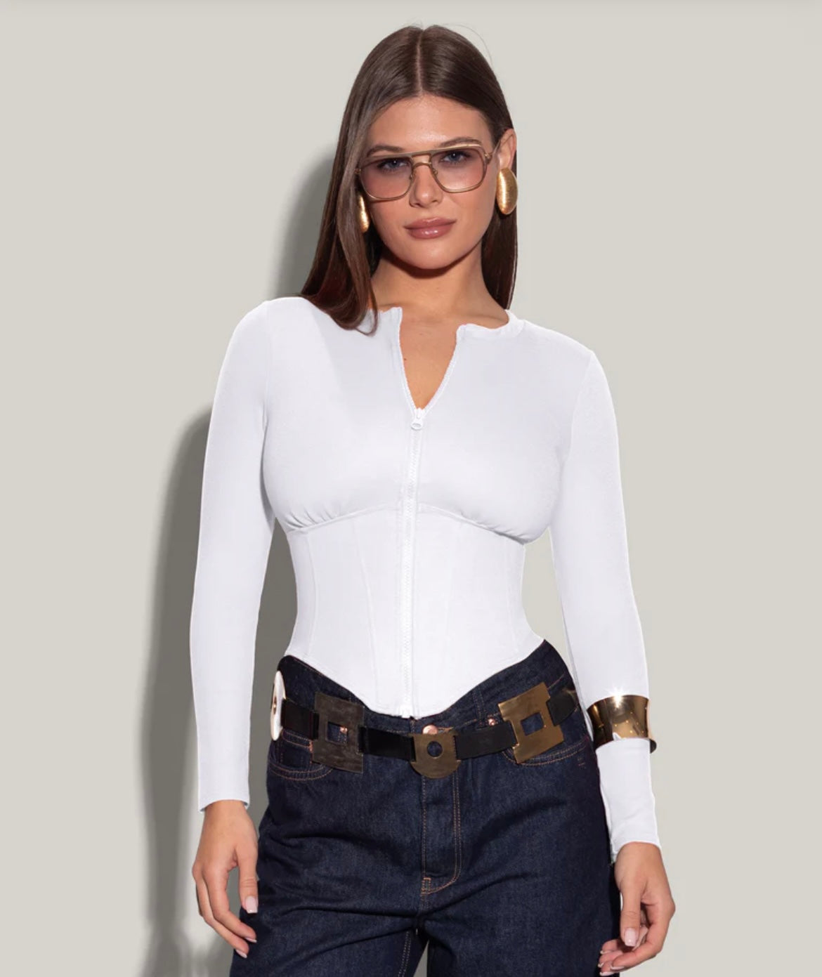 Camille – Longsleeve Corset Top