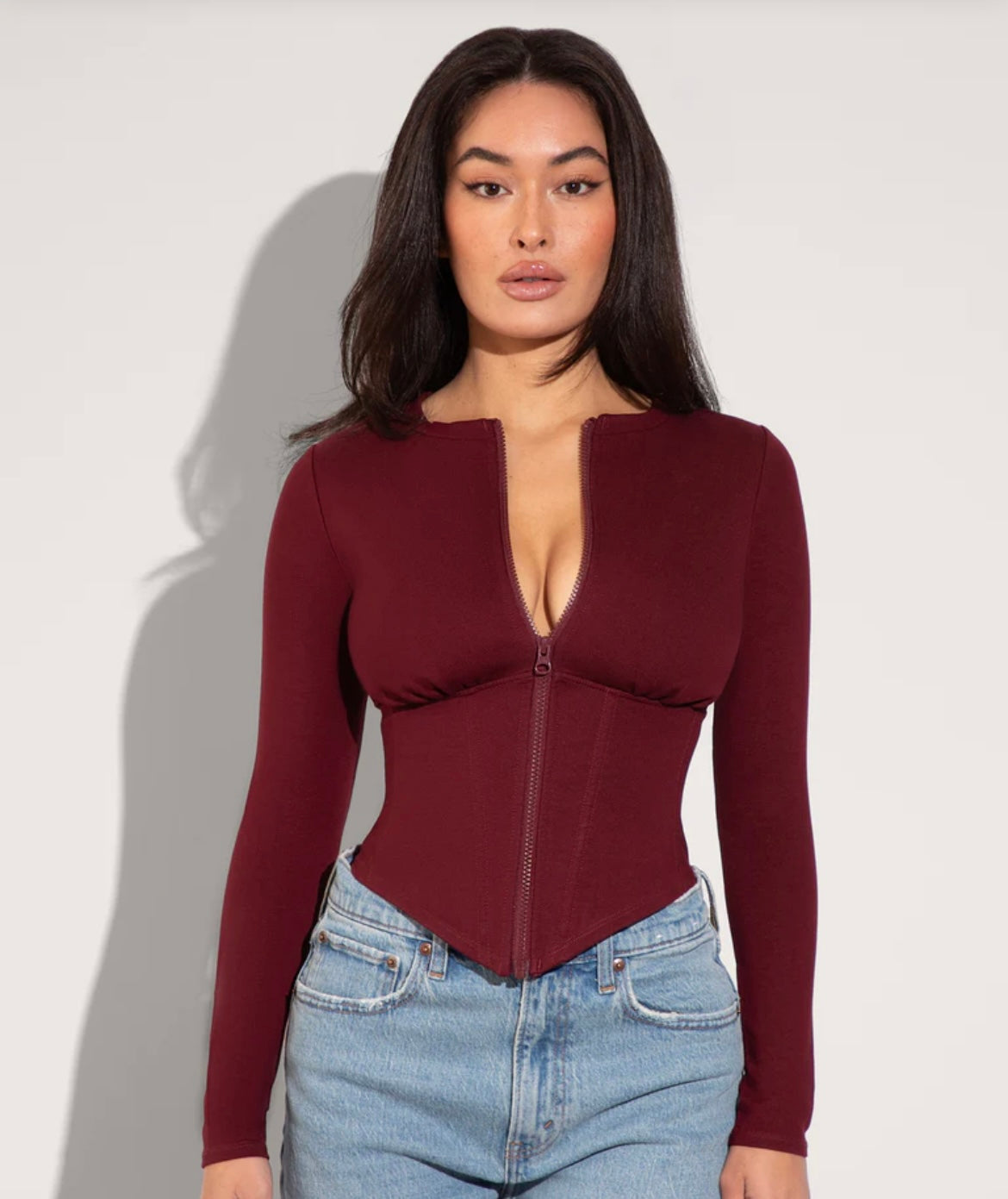 Camille – Longsleeve Corset Top