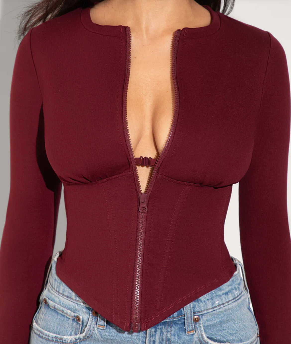 Camille – Longsleeve Corset Top