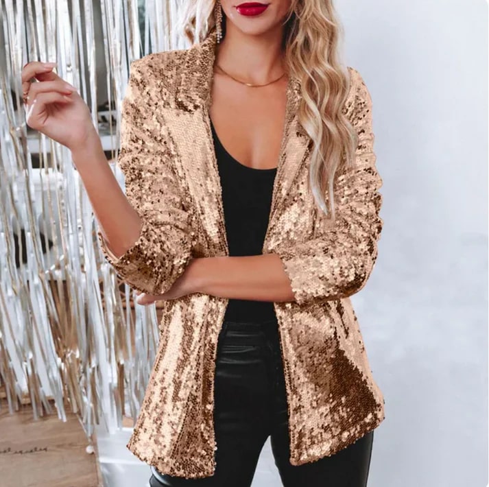 Irish - Luxe Pailletten Blazer voor Elke Gelegenheid