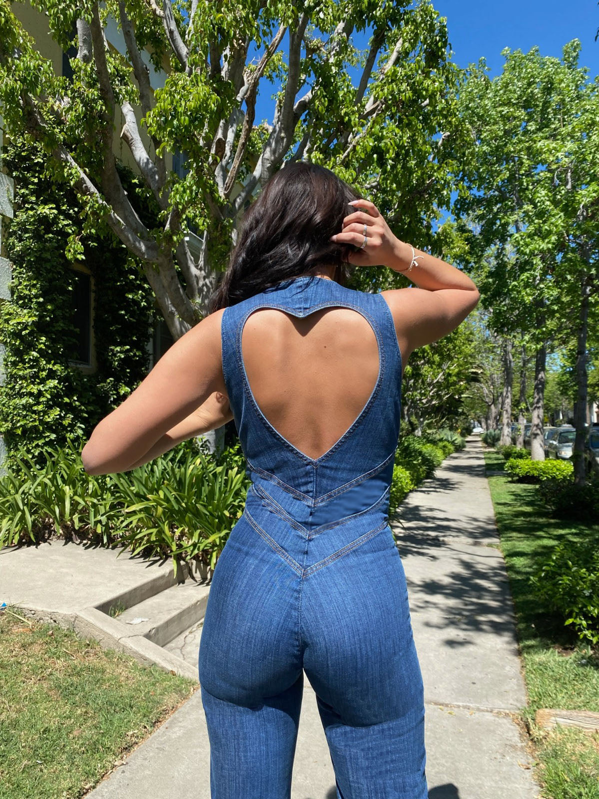 Vivienne - Trendy Denim Jumpsuit